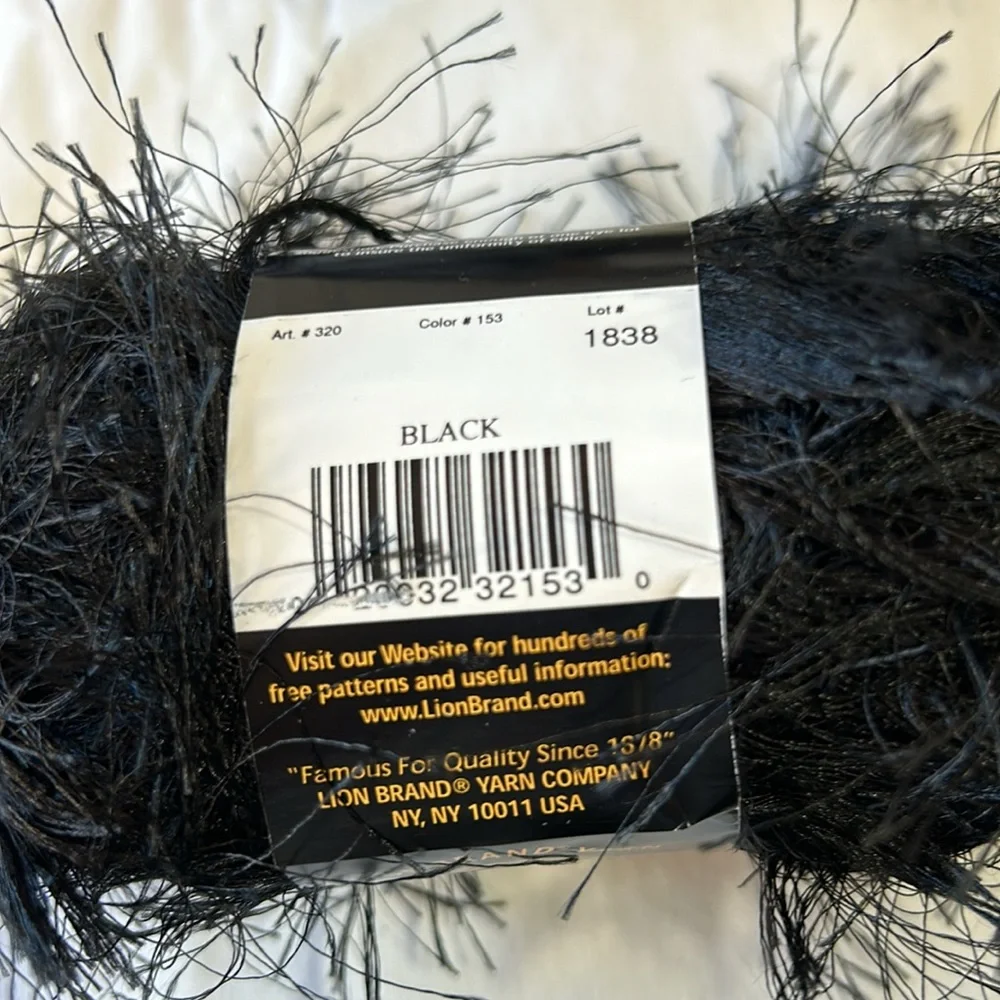 New Lion Brand Fun Fur, Fun Fur Stripes and Fancy Fur Eyelash Yarn - 3 Skeins